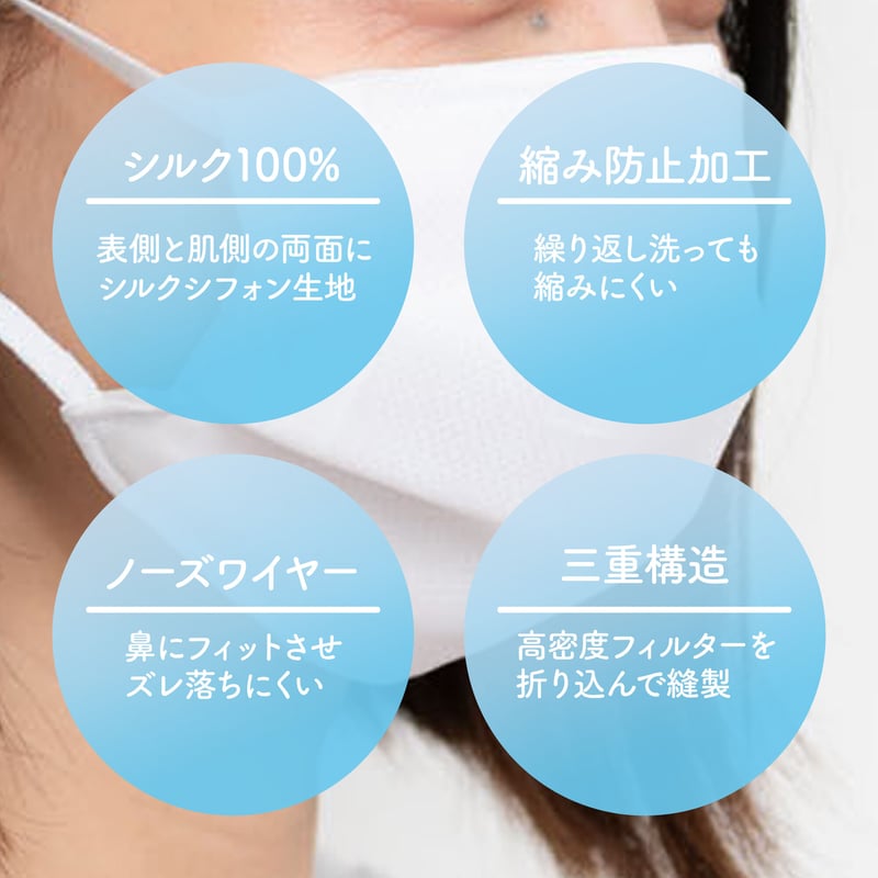 越前和紙抗菌マスクケースセット Lサイズ【軽くて薄い、シルクマスク