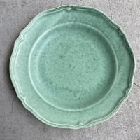佐々木綾子　fleur ６寸皿  グリーン