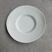 佐々木綾子　6寸皿　シロ
