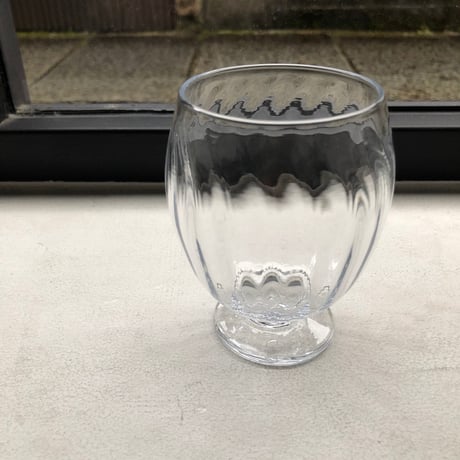 荒木桜子　モール高台小皿　２枚セット　ガラス作家 荒木桜子 モール高台小皿 2枚セット ガラス作家