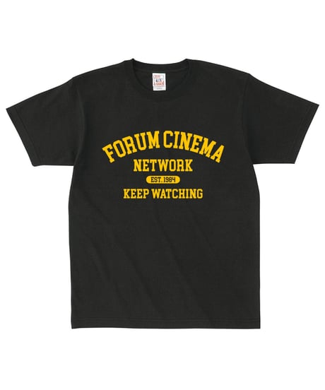 カレッジTシャツ／ディープブラック