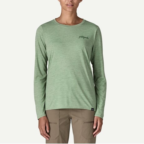 ウィメンズ・ロングスリーブ・キャプリーン・クール・デイリー・グラフィック・シャツ（ウォーターズ） / Patagonia パタゴニア