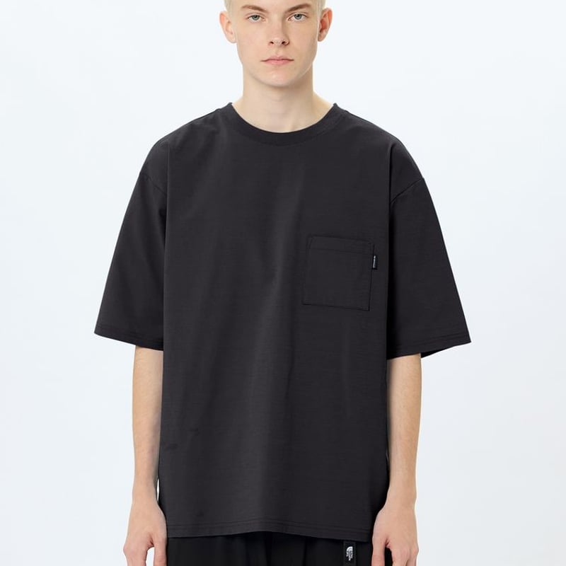 THE NORTH FACE ブラック XXL ショートスリーブジャケット ショートスリーブエアリーポケットティー（メンズ）/ THE NORTH FACE