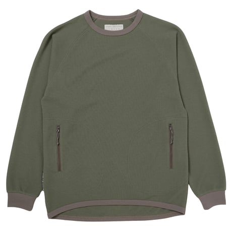 ドライワッフルのロングスリーブＴシャツ /  AXESQUIN ELEMENTS アクシーズクインエレメンツ