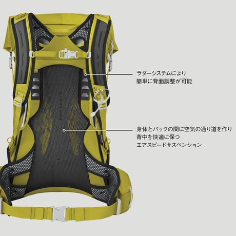 メンズ ダウンバースト36 （ダークチャコールグレー）/ OSPREY（オスプレー）