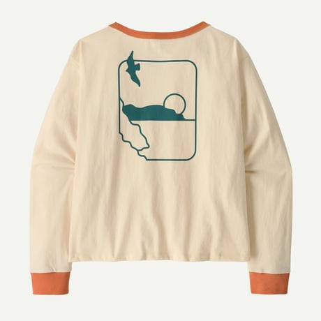 ウィメンズ・ロングスリーブ・スウェル・ドリフター・イージーカット・オーガニック・Tシャツ / Patagonia パタゴニア（2色）