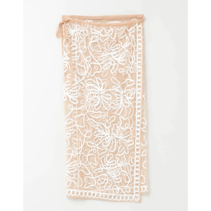 Tulle Tape Embroidery Wrap Skirt（ウィメンズ）/ Sara m