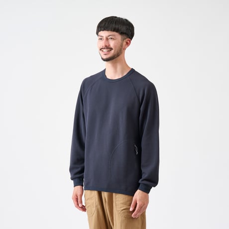 ドライワッフルのロングスリーブＴシャツ /  AXESQUIN ELEMENTS アクシーズクインエレメンツ