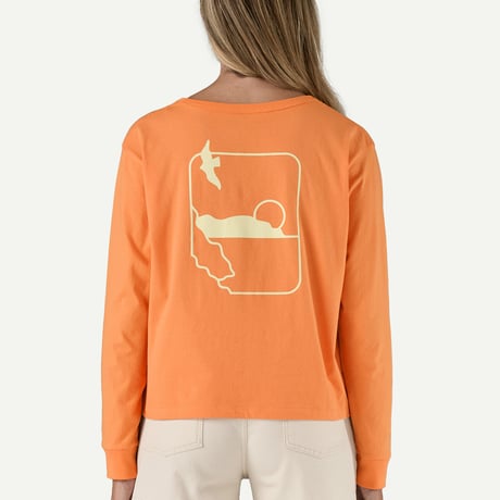 ウィメンズ・ロングスリーブ・スウェル・ドリフター・イージーカット・オーガニック・Tシャツ / Patagonia パタゴニア（2色）