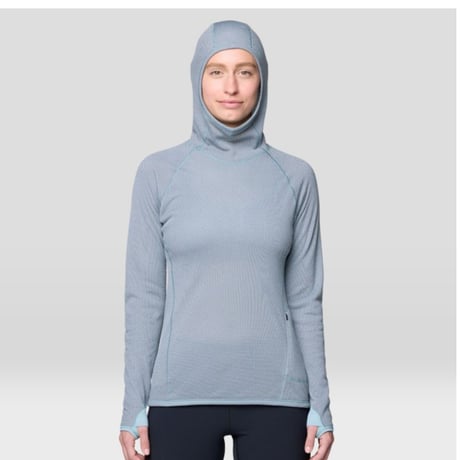 Womens AirMesh™ Long Sleeve Hoody (ウィメンズ エアメッシュフーディ)  / Mountain Hardwear マウンテンハードウェア