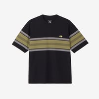 ショートスリーブフリーランパネルボーダークルー（メンズ）/ ノースフェイス THE NORTH FACE