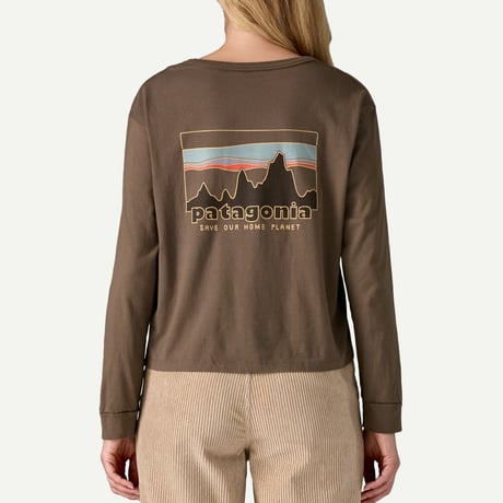 ウィメンズ・ロングスリーブ・'73 スカイライン・イージーカット・オーガニック・Tシャツ / Patagonia パタゴニア