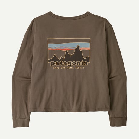 ウィメンズ・ロングスリーブ・'73 スカイライン・イージーカット・オーガニック・Tシャツ / Patagonia パタゴニア
