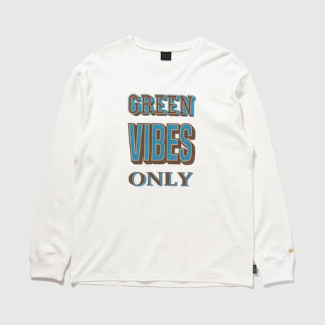 GREEN VIBES ONLY LONG SLEEVE TEE / GO HEMP