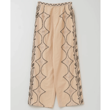 Cotton Linen Aari Embroidery Pants（ウィメンズ）/ Sara mallika