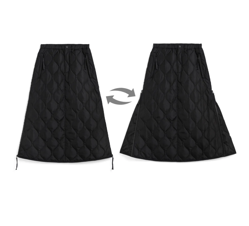 週末セールTAION(タイオン)ミリタリー ジップガゼット ダウンスカート TAION(タイオン)ミリタリー ジップガゼット ダウンスカート | BLEU