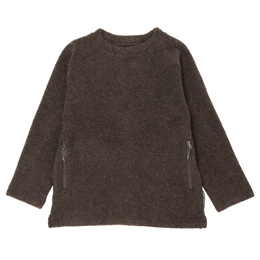 AXESQUIN ELEMENTS ダークブラウン ニット パイルモッサーのセーター / AXESQUIN ELEMENTS（アクシーズクイン