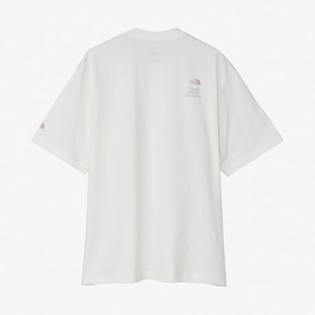 GARタイポグラフィックホワイトショートスリーブティー（ユニセックス）/ ノースフェイス THE NORTH FACE