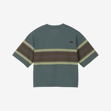 ショートスリーブフリーランパネルボーダークルー（レディース）/ ノースフェイス THE NORTH FACE