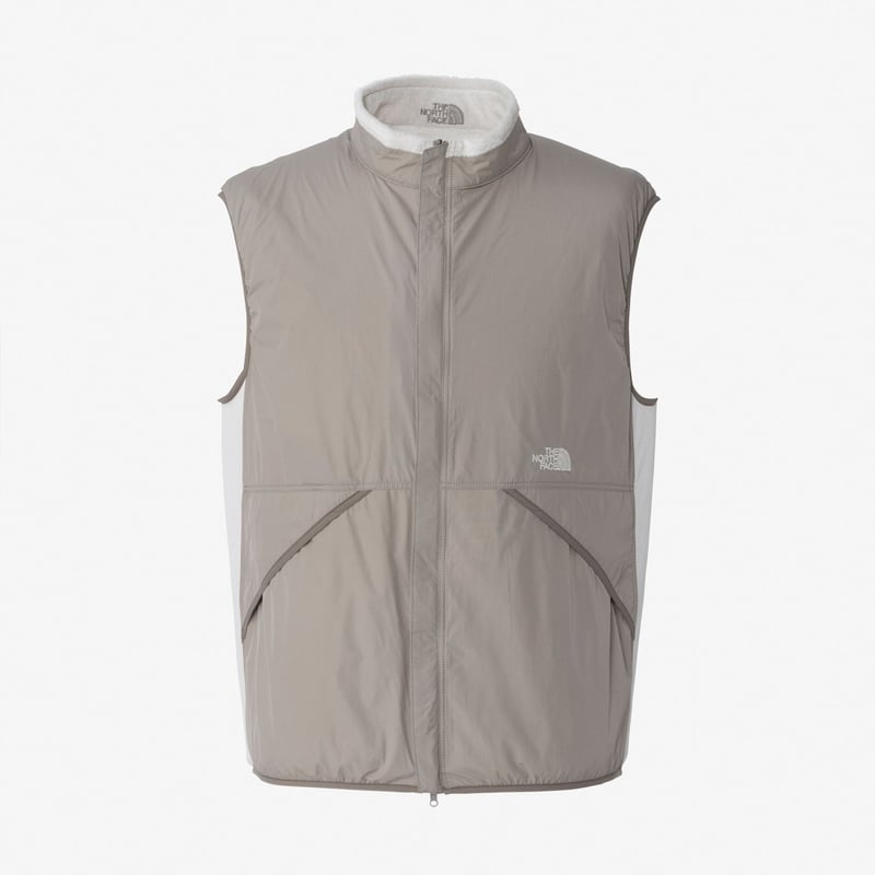 【ザ・ノースフェイス】リバーシブルベスト　ナイロン　フリース　XL 刺繍ロゴ　f ザ・ノースフェイス】リバーシブルベスト ナイロン フリース XL