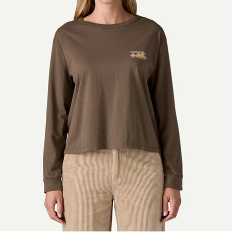 ウィメンズ・ロングスリーブ・'73 スカイライン・イージーカット・オーガニック・Tシャツ / Patagonia パタゴニア