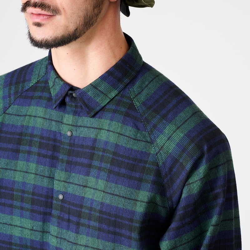 タータンチェックのロングシャツ / AXESQUIN ELEMENTS アクシーズ