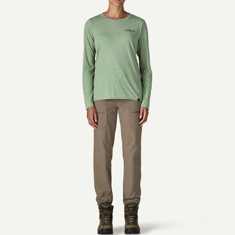 ウィメンズ・ロングスリーブ・キャプリーン・クール・デイリー・グラフィック・シャツ（ウォーターズ） / Patagonia パタゴニア
