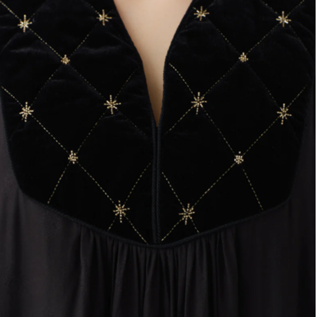 Velvet Beads Embroidery Dress（ウィメンズ）/ Sara mall