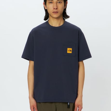 ショートスリーブスクエアロゴポケットティー（メンズ）/ ノースフェイス THE NORTH FACE