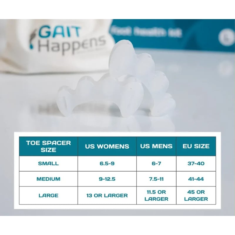 【美品】GAIT Happens トゥスペーサー Mサイズ 2個セット Foot Health Kits
