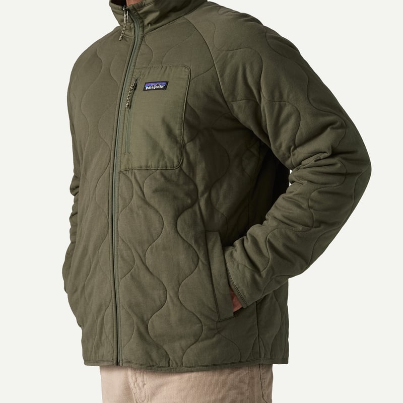 patagonia キルティングジャケット XS メンズ オリーブ PATAGONIA