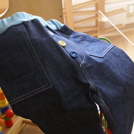 まあるいデニムパンツ 90cm