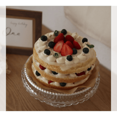 【こまちカフェ店頭受け取り】スマッシュケーキ フルーツC　15㎝