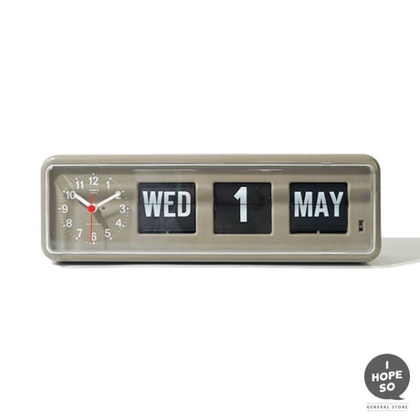 Twemco Calendar Clock "Gray"
