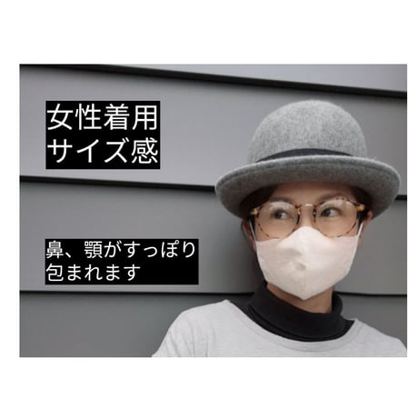 handmade布マスク2枚組　炭黒
