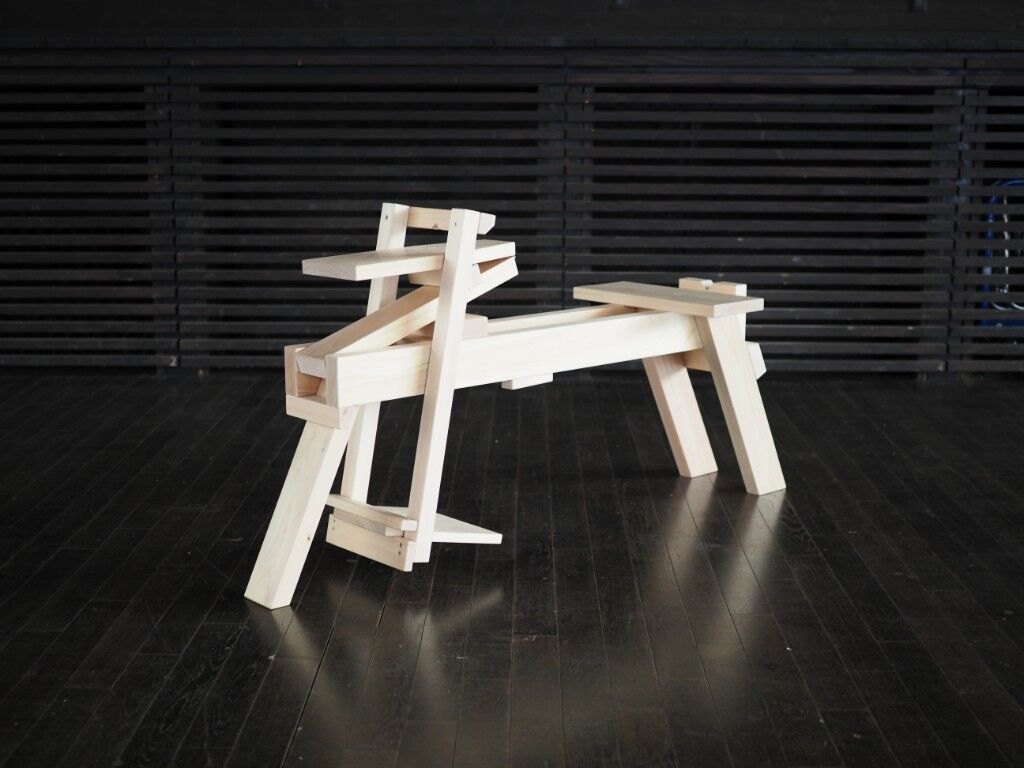削り馬（shaving horse） 折りたたみ削り馬 完成品 | グリーンウッドワーク・ラボ オンライン