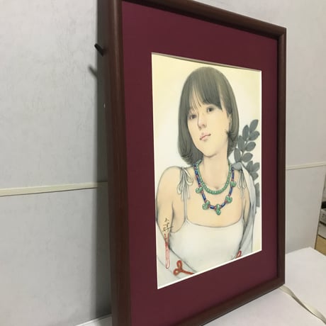 松平一民   「祓戸  瀬織津比売」 27.3×20.5cm     Matsudaira Kazutami