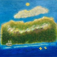 すずきゆきお「郷 愁」 F4号　Suzuki Yukio  「nostalgia」 (24.2×33.3cm)