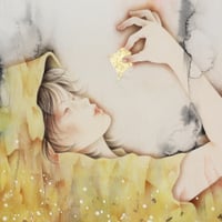 谷口朋栄　「ふりつもる光」  F6号    TANIGUCHI Tomoe   (41.0×31.8cm)
