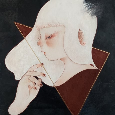 青木香織「光 線」38×30cm 　　Aoki  Kaori　「light ray」　 38×30cm