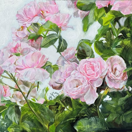 長内絵海「野 性」 M15号　　Osanai Emi  「wild」 (45.5×65.2cm)