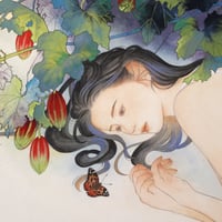 花菱 慧   「幻燈の夢」  P8号     Hanabishi  Kei   　33.3×45.5cm