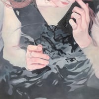 松崎夏実   「肌理を撫でる湯」 S3号     Matszaki  Natsumi   (27.3×27.3cm)
