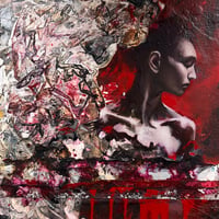 松原修平　「Too Much Pain」  44.5×37.0cm　MATSUBARA  SHUHEI