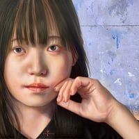 景井享平 「夏の夕」   F4号　　Kagei kyohei   (24.2×33.3cm)
