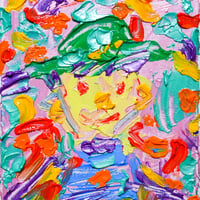 菊地 虹  「BORDER 25.26」　F0号    Kikuchi  Ko      (18.0×14.0cm)