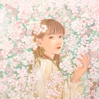 井上知美「ポワンドローズの少女」F6号 Tomomi Inoue | 美岳画廊