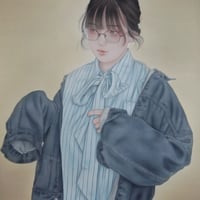 やちだけい  「名残月」  F10号     Yachida  Kei　「The Last Month of Autumn」 (53.0×45.5cm)