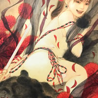 松平一民   「熊襲誅伐」(クマソチュウバツ )  P6号      Matsudaira Kazutami   「 Kumaso Diminution」　41.0×27.3cm