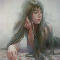 松林 淳  「仄かな余韻」  F6号　Matsubayashi  Atsushi     (41.0×31.8cm)